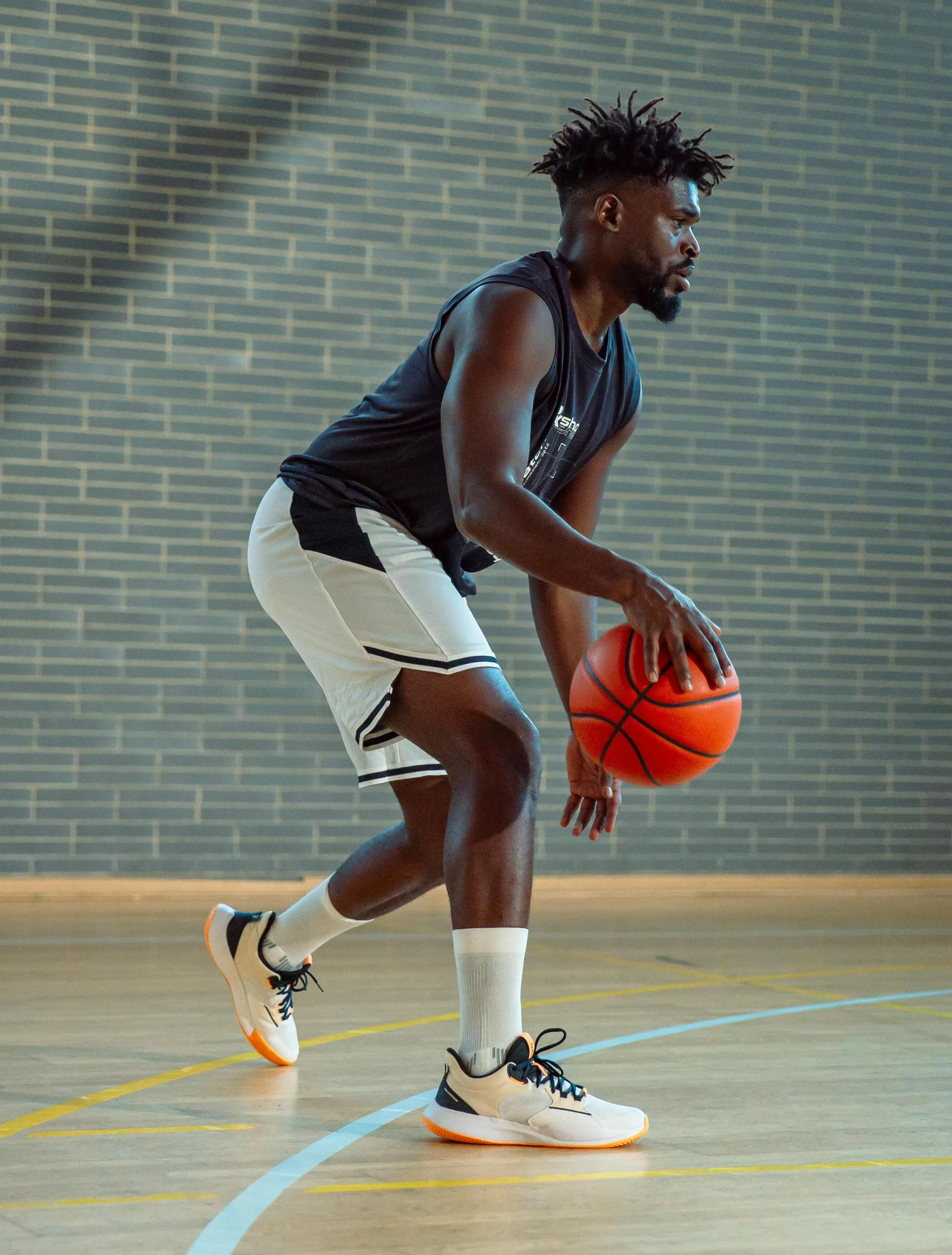 Scarpe basket adulto unisex FAST 500 LOW bianche