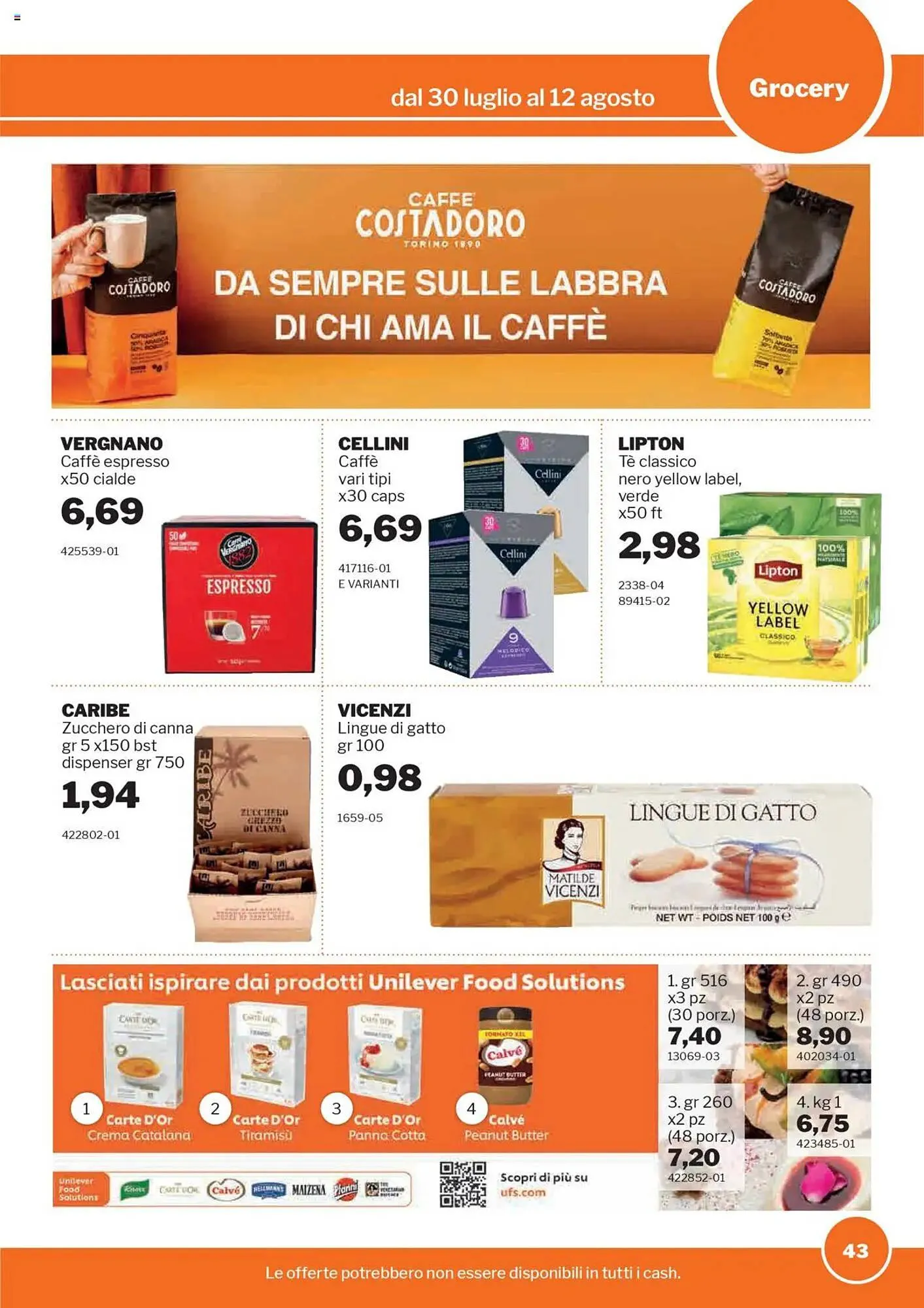 Volantino GrosMarket da 30 luglio a 12 agosto di 2025 - Pagina del volantino 43