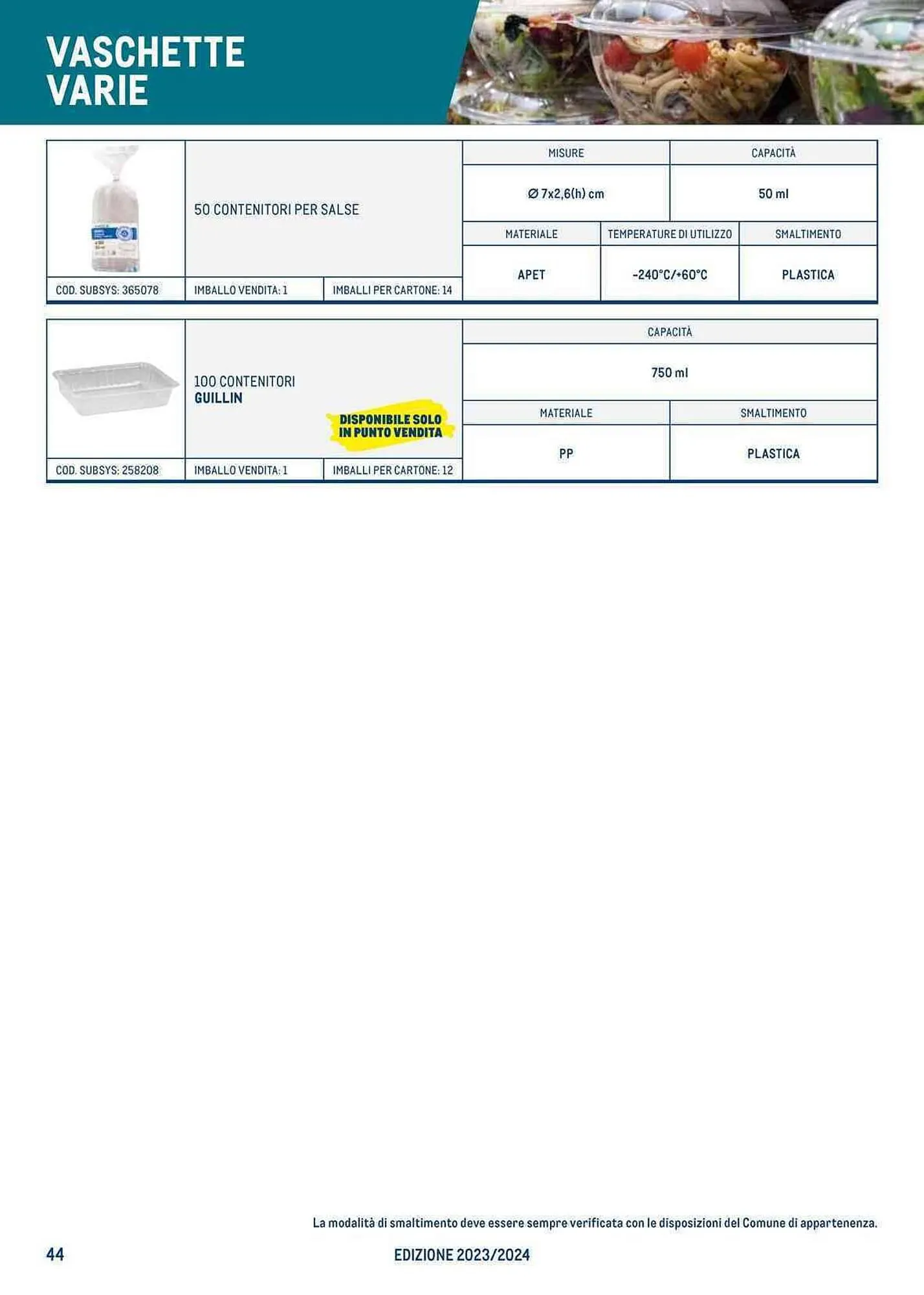 Volantino Metro da 27 luglio a 23 luglio di 2024 - Pagina del volantino 44