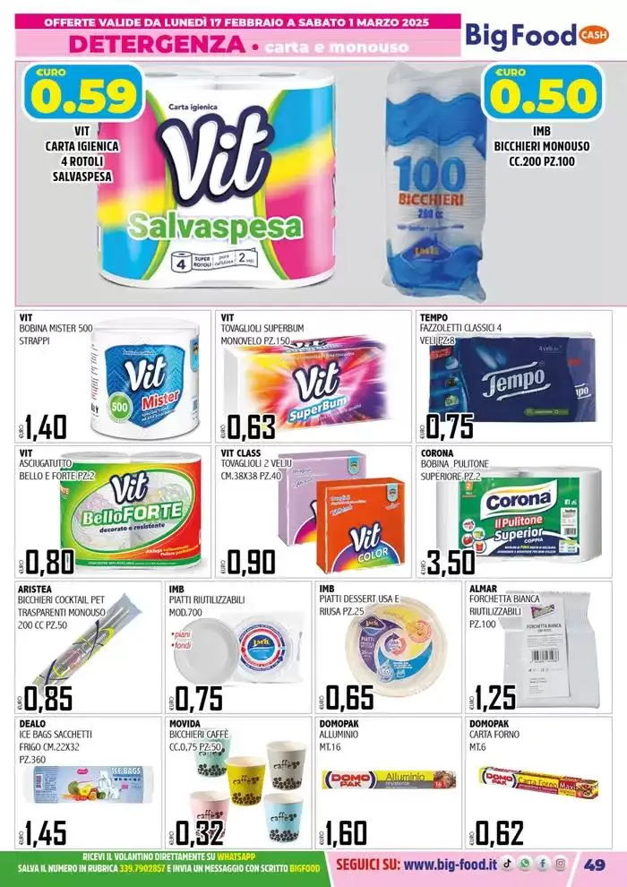 Non scherziamo con la convenienza da 17 febbraio a 1 marzo di 2025 - Pagina del volantino 49