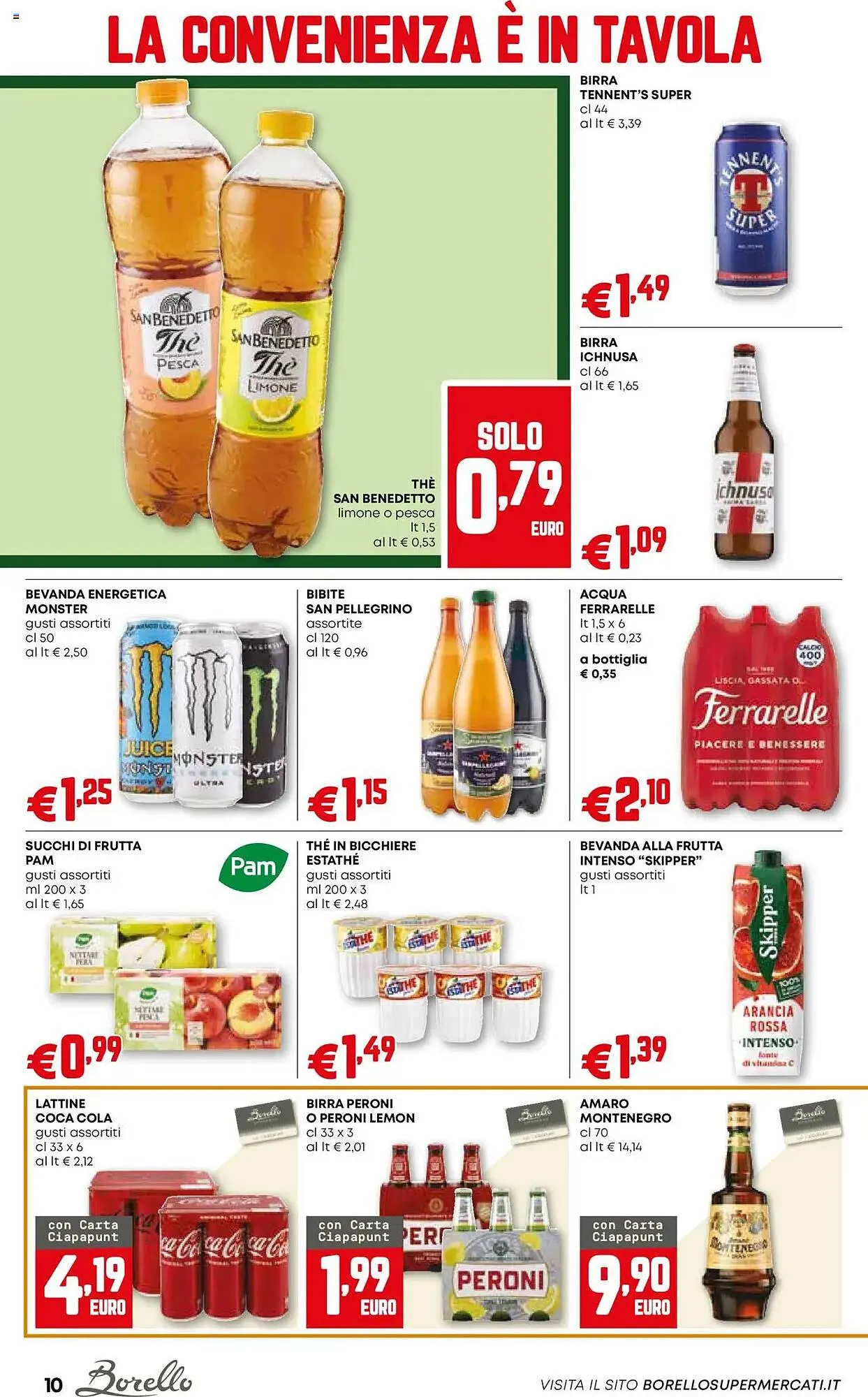 Volantino Borello Supermercati da 10 luglio a 23 luglio di 2025 - Pagina del volantino 10