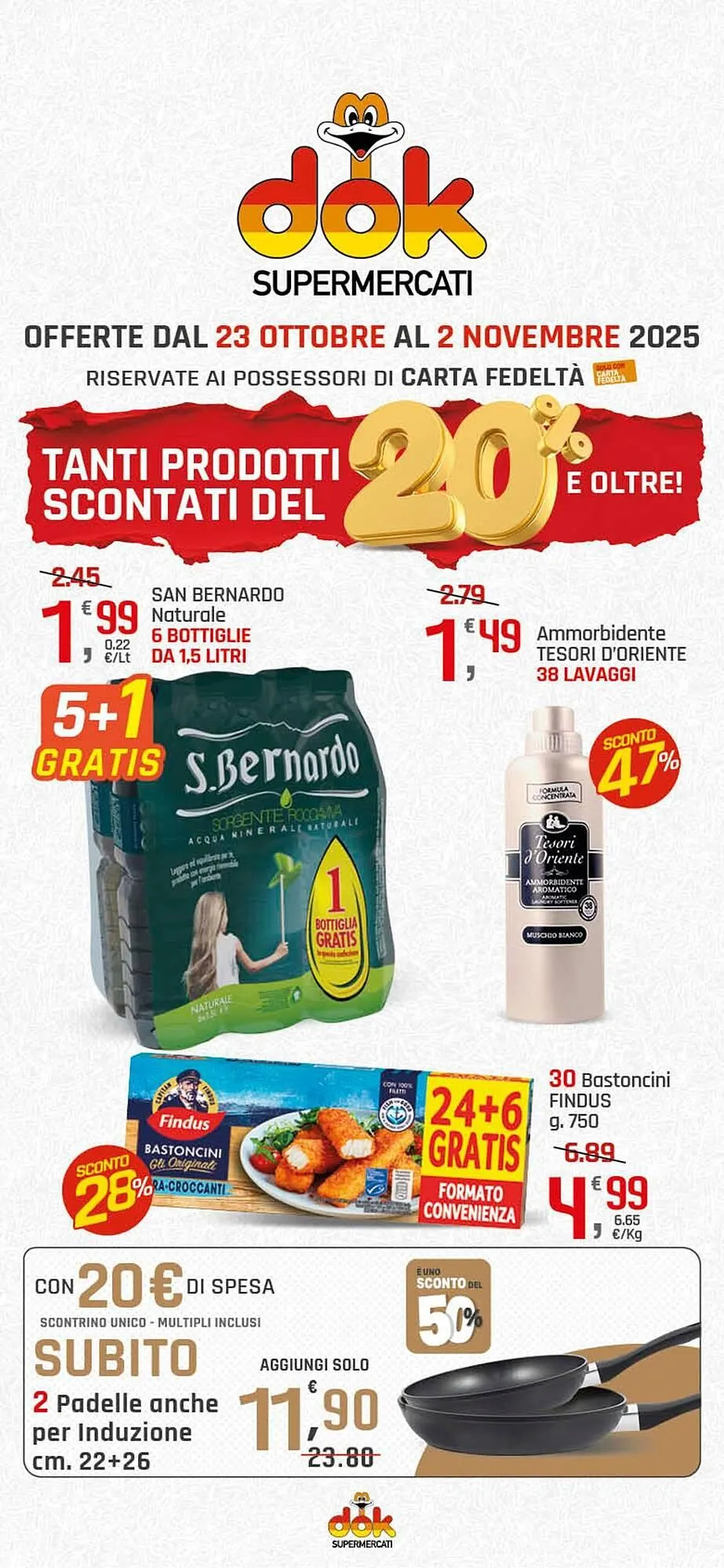 Volantino Supermercati Dok da 23 ottobre a 2 novembre di 2025 - Pagina del volantino 1