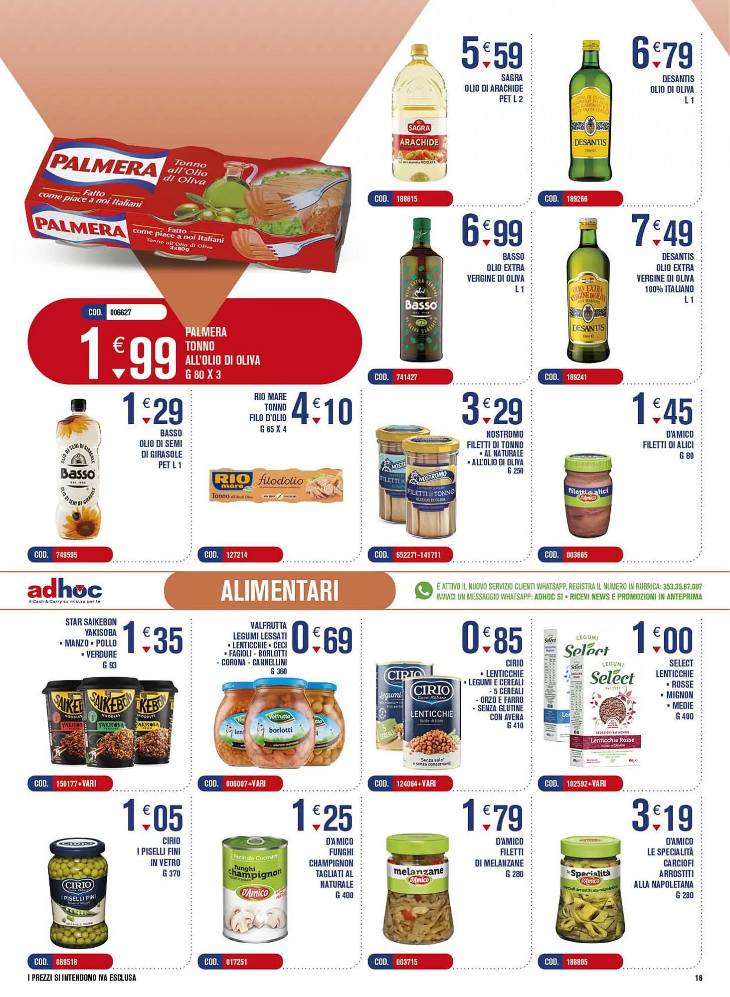 Volantino Adhoc da 9 ottobre a 22 ottobre di 2023 - Pagina del volantino 16