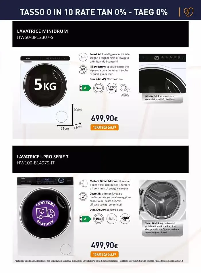 Speciale Haier da Unieuro! da 21 febbraio a 2 marzo di 2025 - Pagina del volantino 9