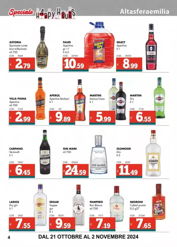 Special happy hours da 21 ottobre a 2 novembre di 2024 - Pagina del volantino 4