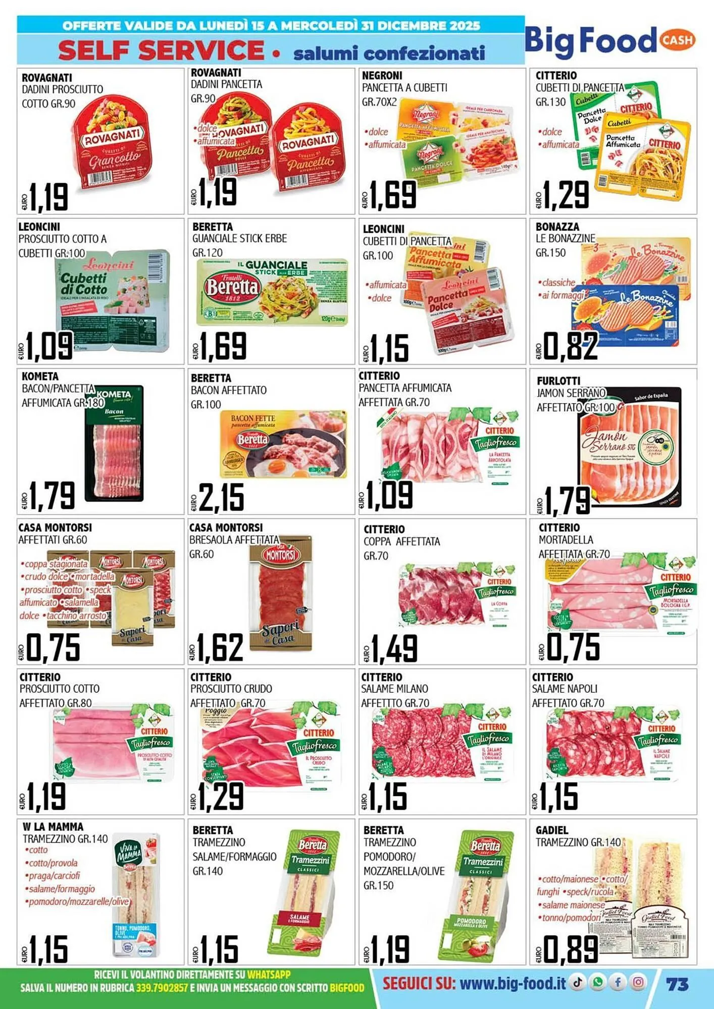 Volantino Big Food da 15 dicembre a 31 dicembre di 2025 - Pagina del volantino 73