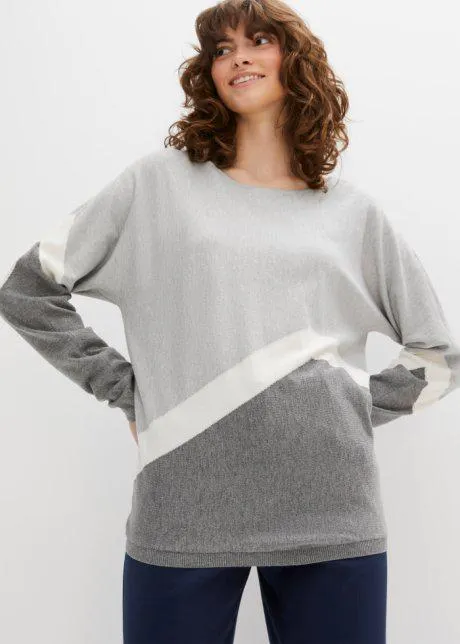 Maglione in color block