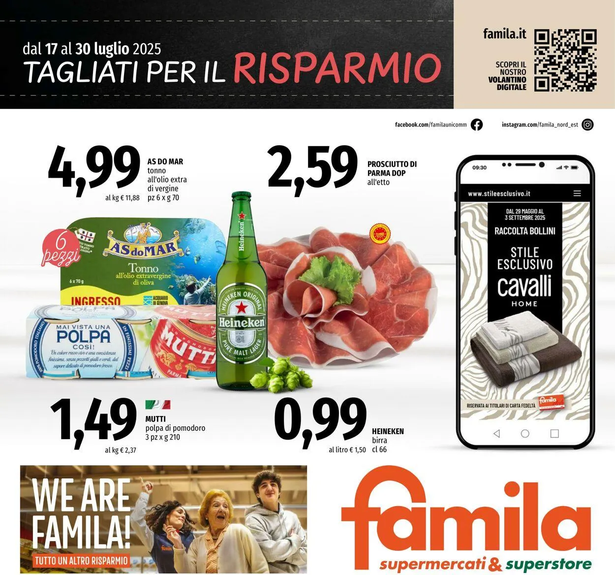 Famila Volantino attuale da 17 luglio a 30 luglio di 2025 - Pagina del volantino 1