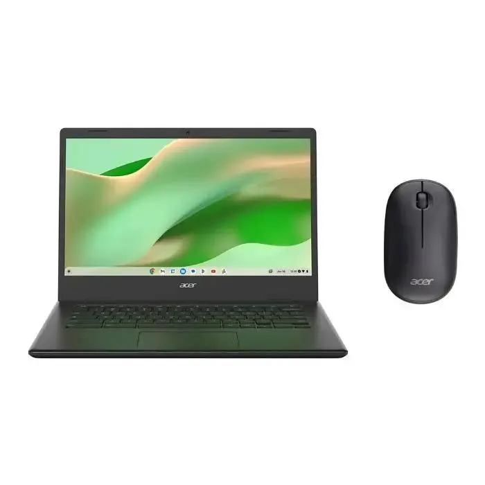 Acer chromebook 314 + mouse processore intel celeron n4500 4/64 gb emmc black