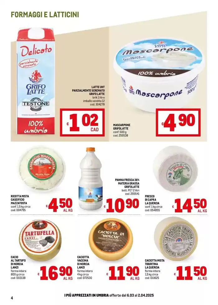 Sapori d'Italia -Umbria da 6 marzo a 2 aprile di 2025 - Pagina del volantino 4