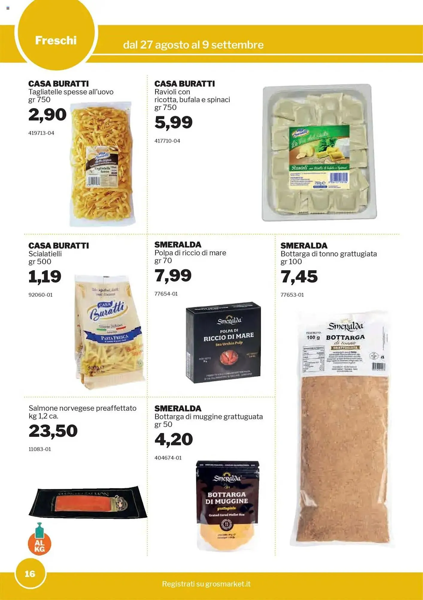 Volantino GrosMarket da 27 agosto a 9 settembre di 2025 - Pagina del volantino 16