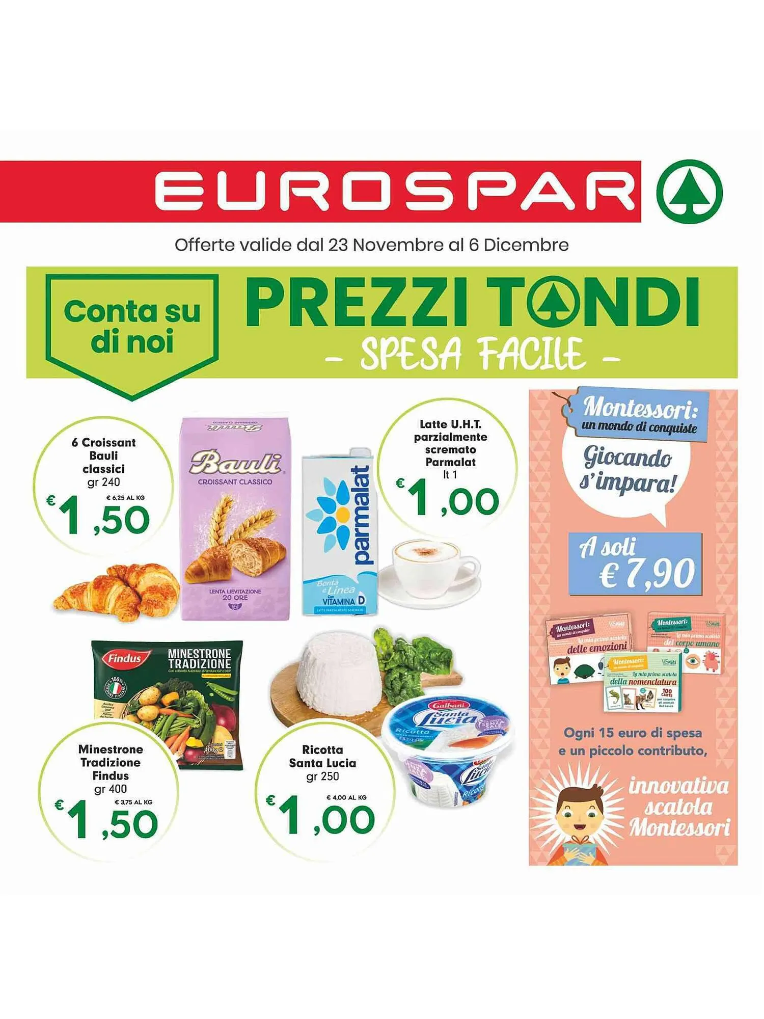 Volantino Eurospar da 23 novembre a 6 dicembre di 2023 - Pagina del volantino 1