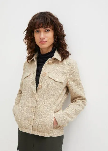 Giacca corta in bouclé