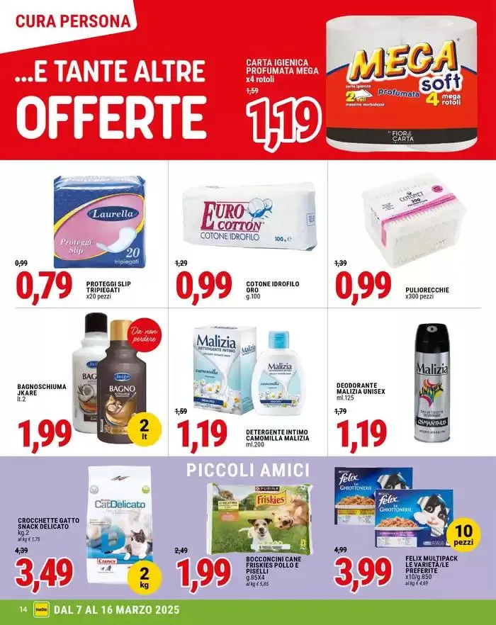 Sotto costo da 7 marzo a 16 marzo di 2025 - Pagina del volantino 14