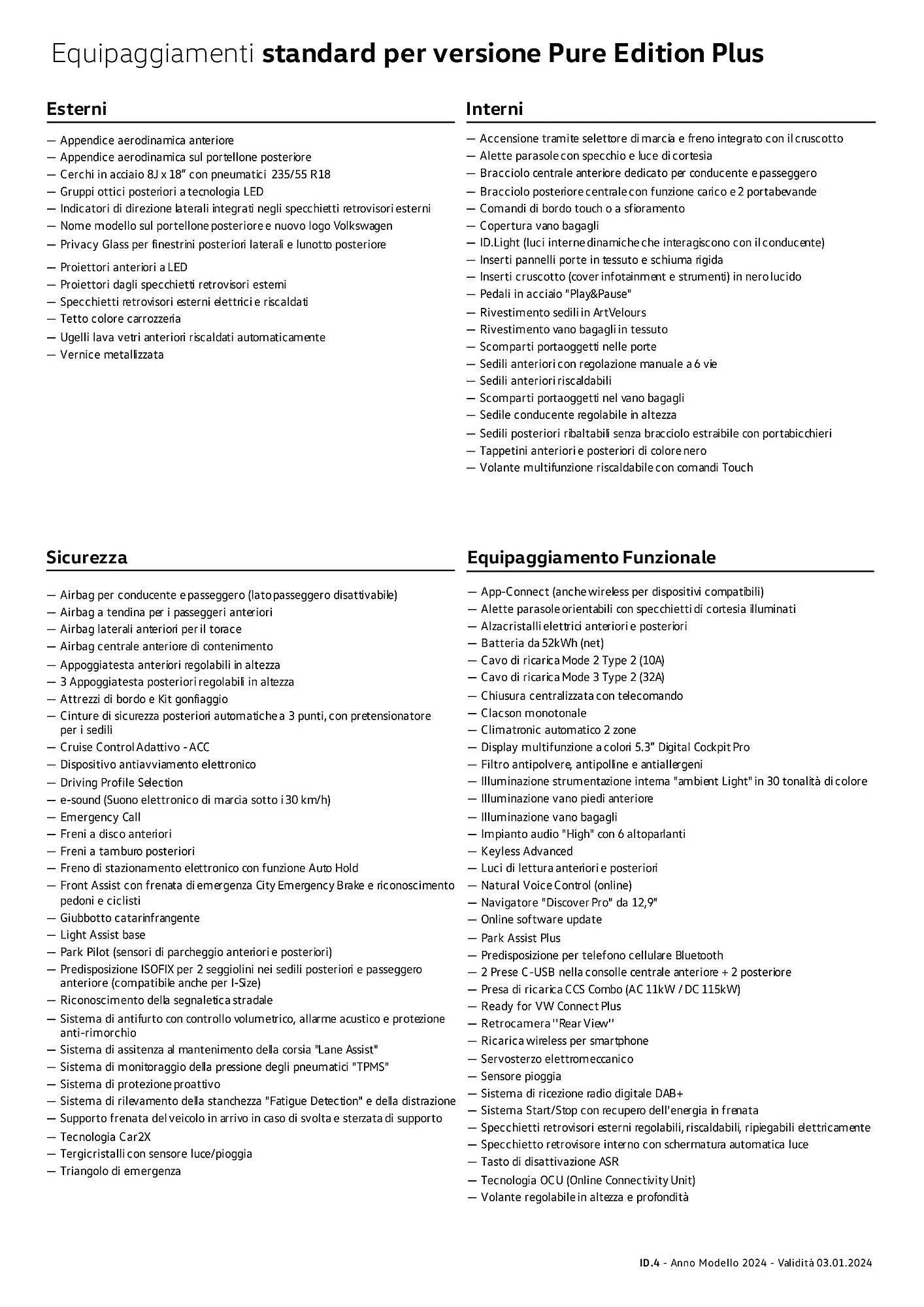 Volantino Volkswagen ID.4 GTX 4MOTION da 3 gennaio a 4 gennaio di 2025 - Pagina del volantino 12
