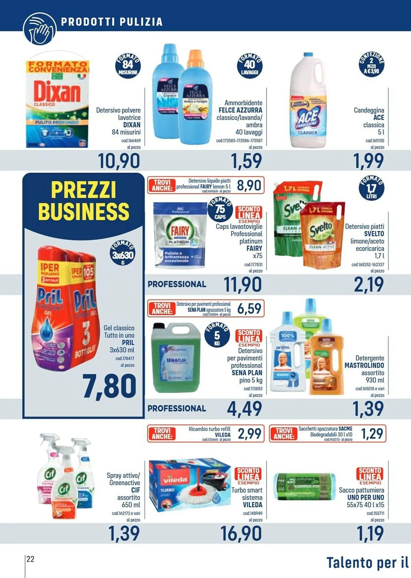 Volantino Talento Professional Store da 27 ottobre a 9 novembre di 2025 - Pagina del volantino 22