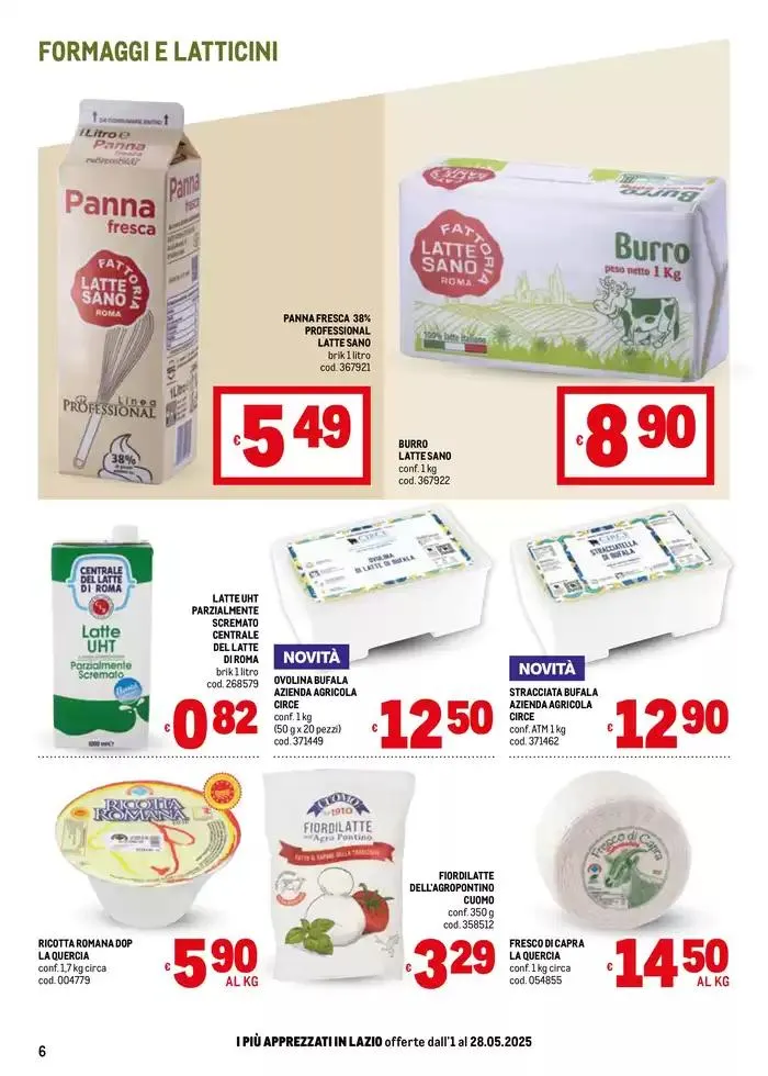 Sapori d'Italia -Lazio da 2 maggio a 28 maggio di 2025 - Pagina del volantino 6