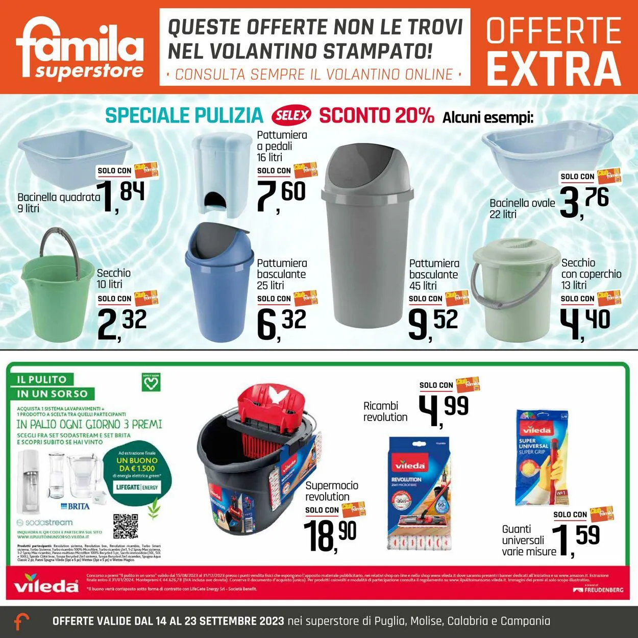 Famila Volantino attuale da 14 settembre a 23 settembre di 2023 - Pagina del volantino 26