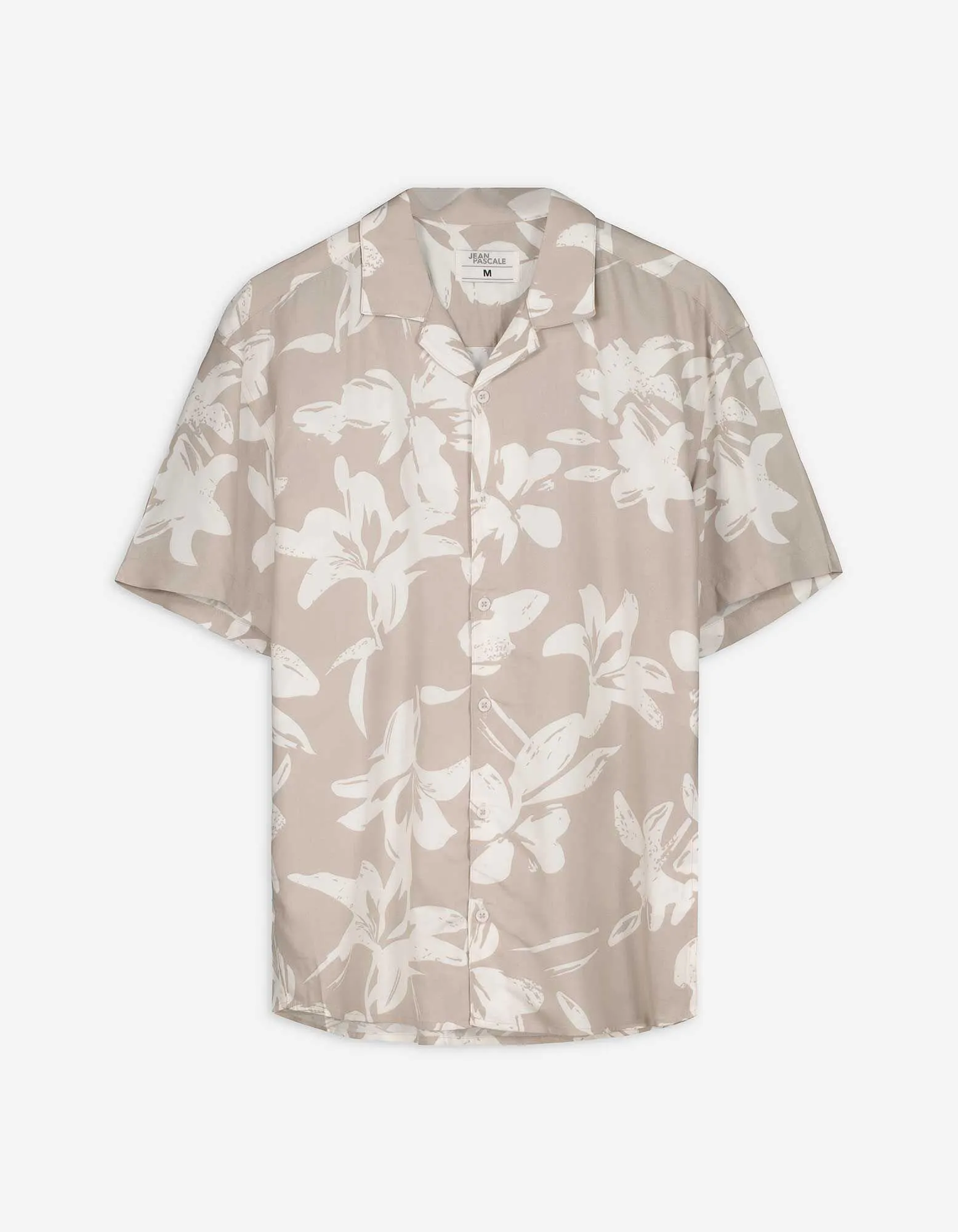 Camicia - Stampa allover - beige