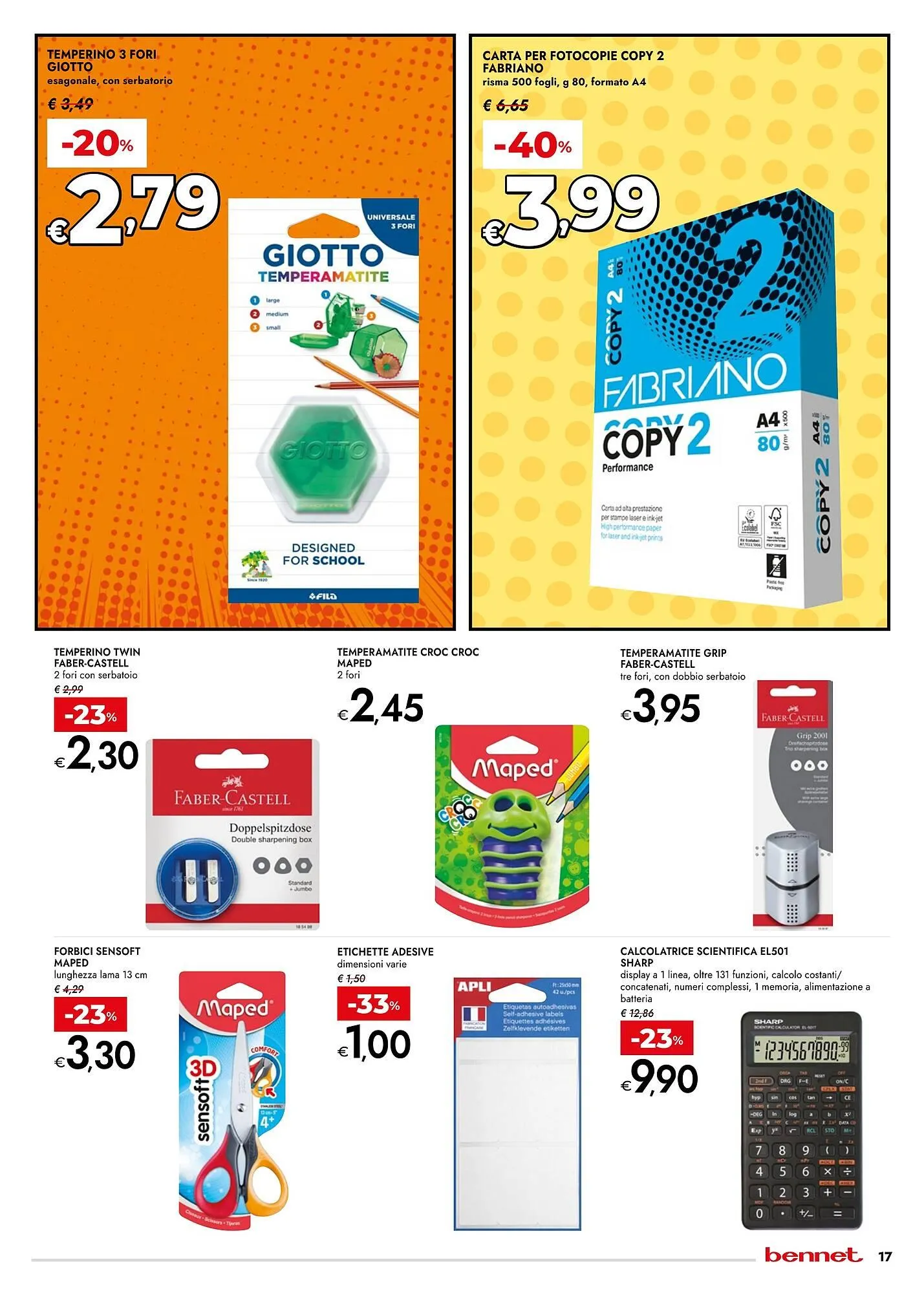 volantino Bennet da 31 agosto a 17 settembre di 2025 - Pagina del volantino 17