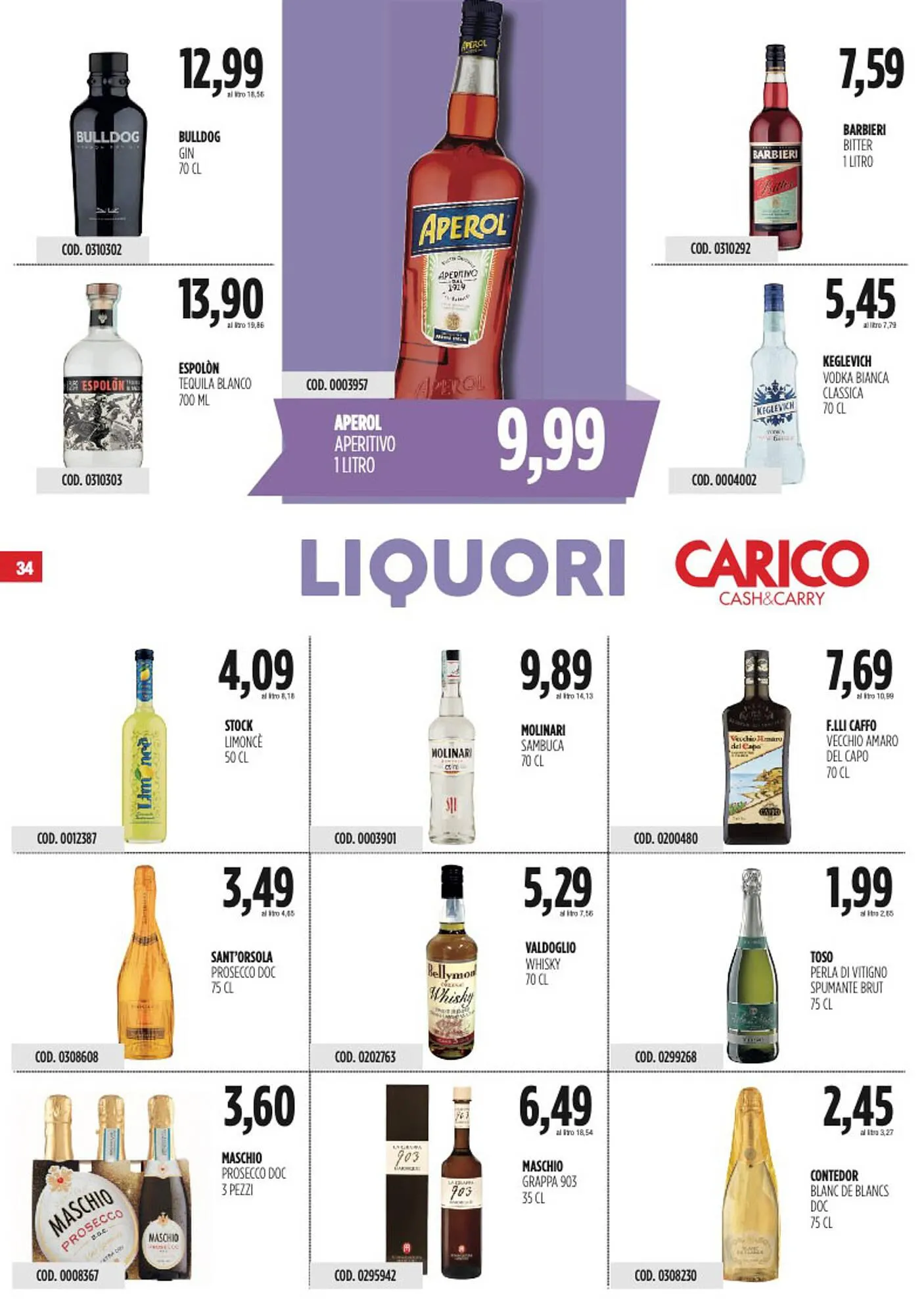 Volantino Carico Cash & Carry da 25 settembre a 8 ottobre di 2025 - Pagina del volantino 34