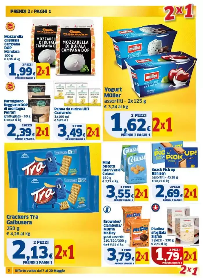 2x1 Prendi 2 e paghi 1 da 7 maggio a 20 maggio di 2025 - Pagina del volantino 3