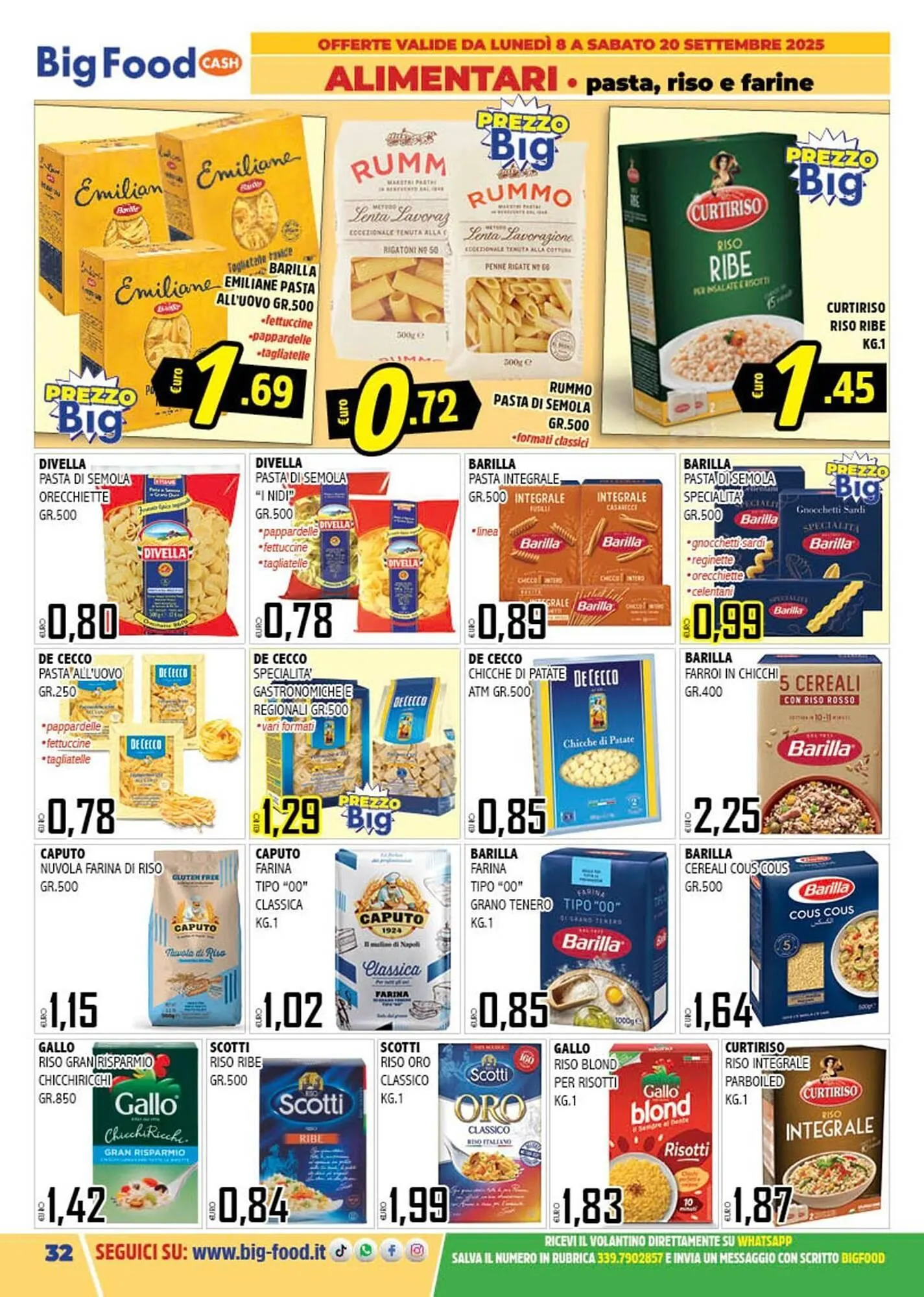 Volantino Big Food da 8 settembre a 20 settembre di 2025 - Pagina del volantino 32