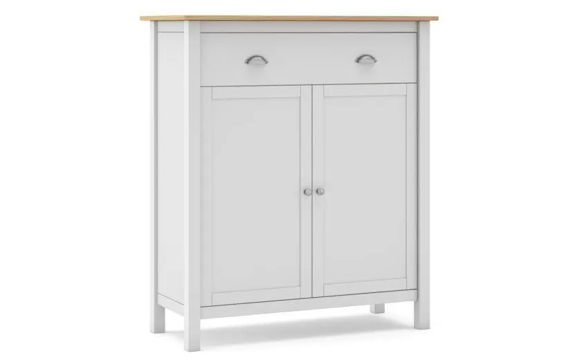 Nancy madia bianca 2 ante e 1 cassetto