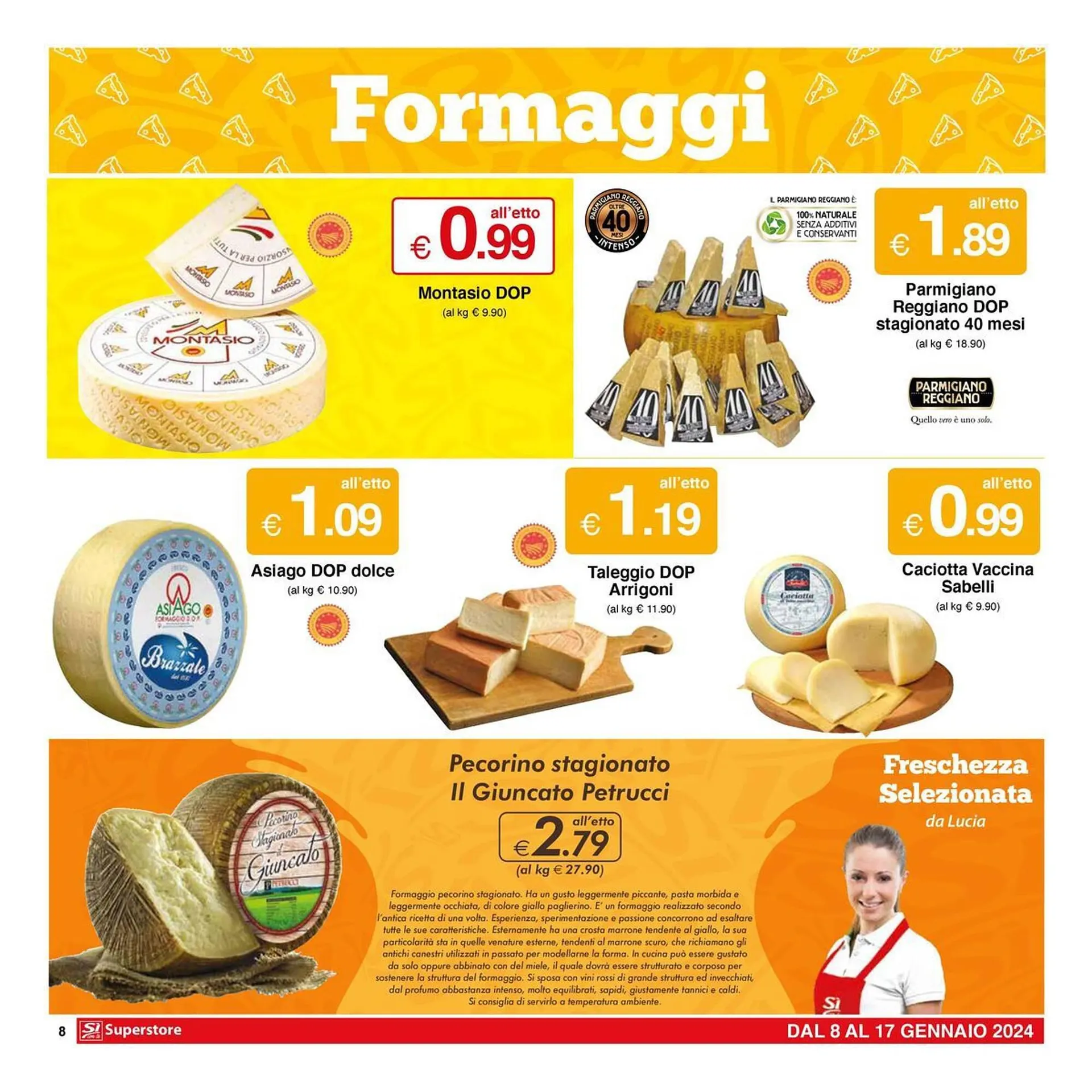 Volantino Sì con te Superstore da 8 gennaio a 17 gennaio di 2024 - Pagina del volantino 8