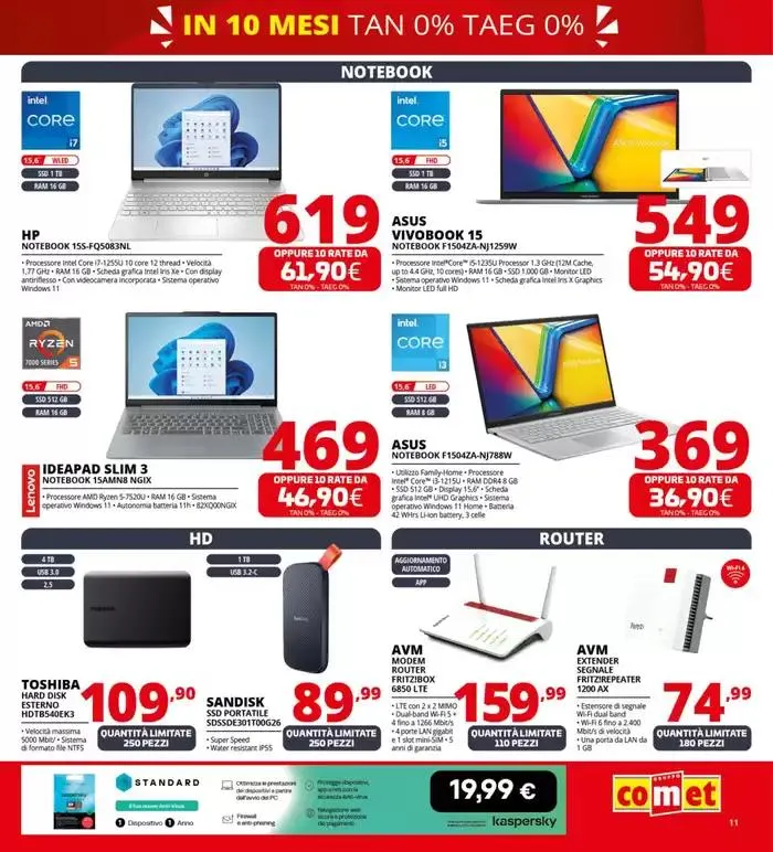 Zero scusa, tasso zero da Comet! da 3 aprile a 16 aprile di 2025 - Pagina del volantino 11