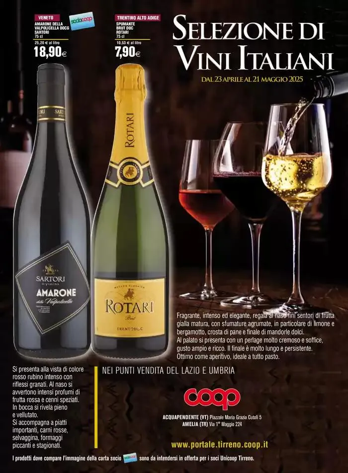 Selezione di vini italiani da 23 aprile a 21 maggio di 2025 - Pagina del volantino 1