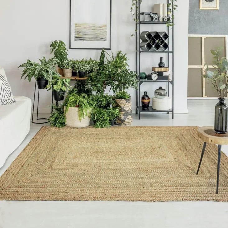 Tappeto intrecciato in juta naturale 160x230