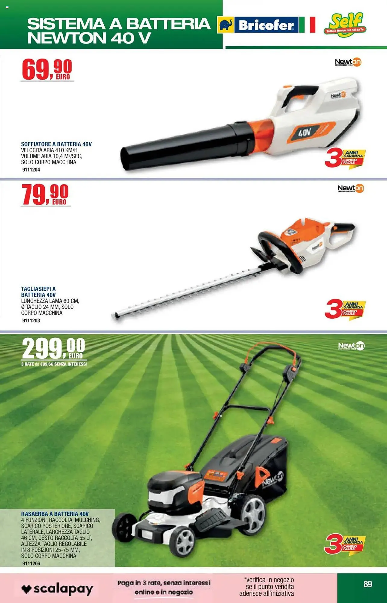 Volantino Bricofer da 27 maggio a 30 settembre di 2025 - Pagina del volantino 89