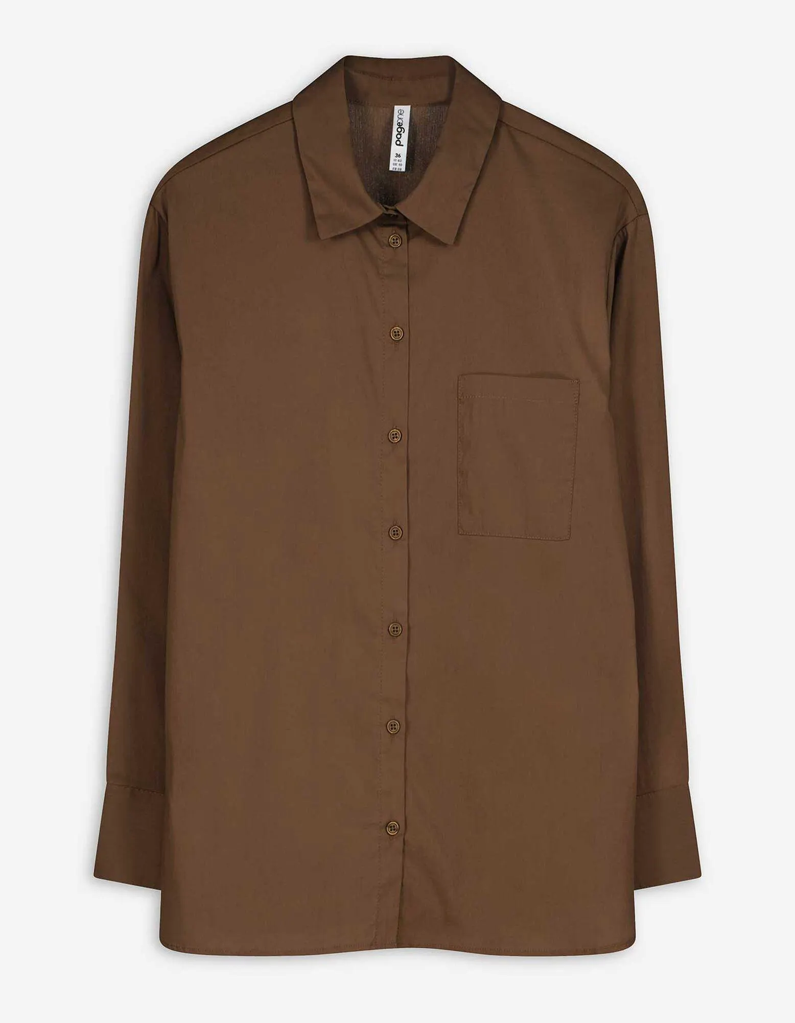 Blusa - Tessuto - marrone