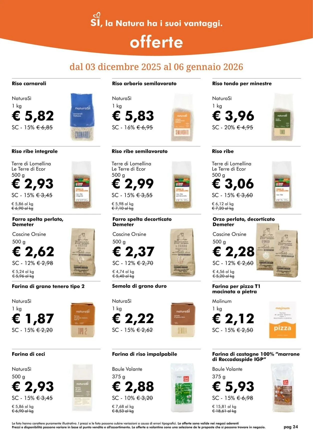 Natura Sì Volantino attuale da 1 dicembre a 1 gennaio di 2026 - Pagina del volantino 24