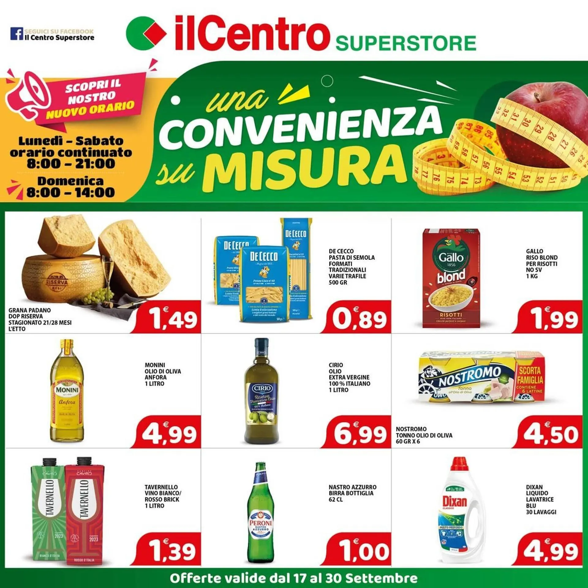 Volantino Il Centro Superstore da 18 settembre a 30 settembre di 2025 - Pagina del volantino 1