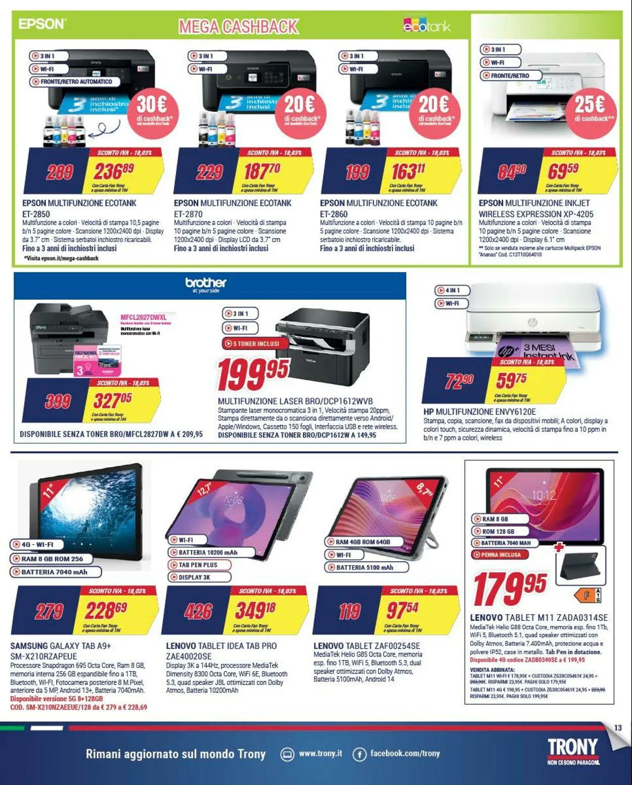 Trony - Palermo Volantino attuale da 2 ottobre a 16 ottobre di 2025 - Pagina del volantino 13