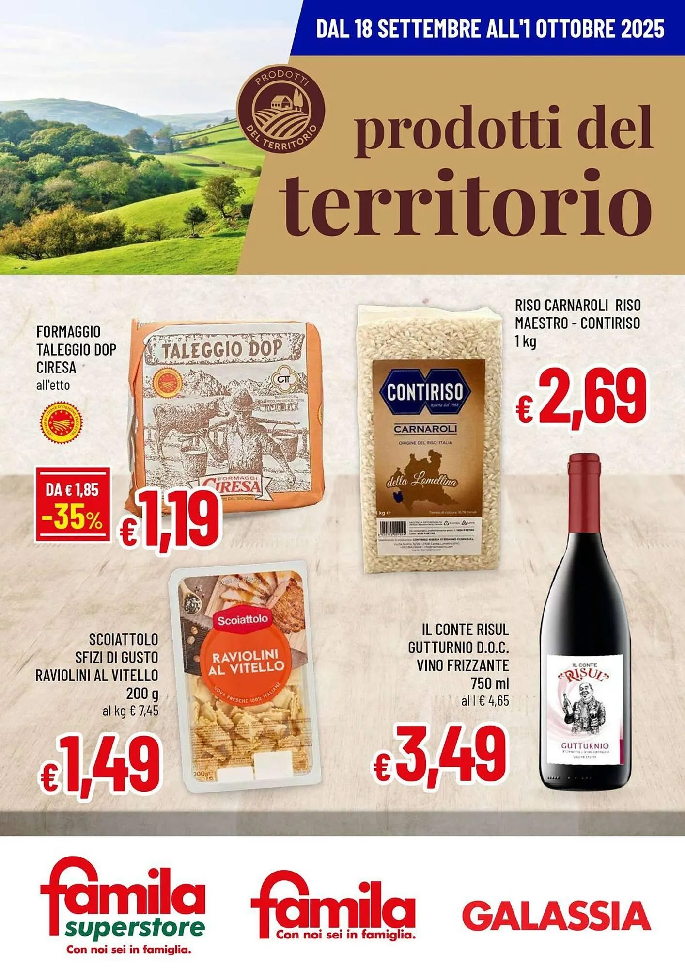 Volantino Famila Superstore da 18 settembre a 1 ottobre di 2025 - Pagina del volantino 1