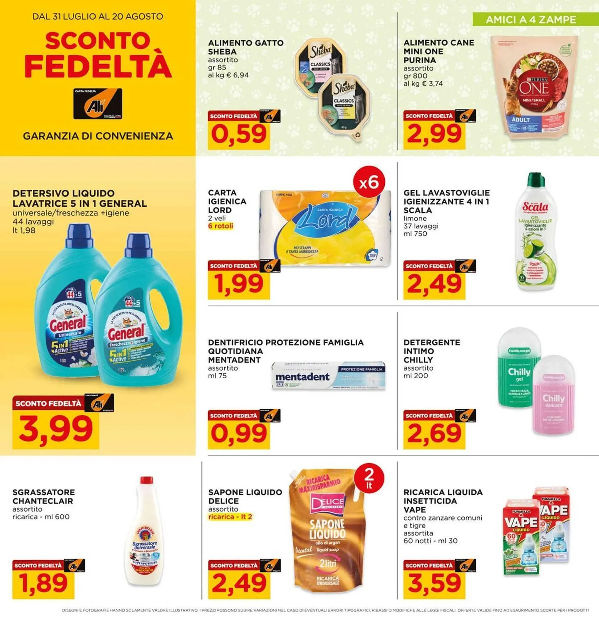 Volantino Alì Supermercati da 31 luglio a 20 agosto di 2025 - Pagina del volantino 16