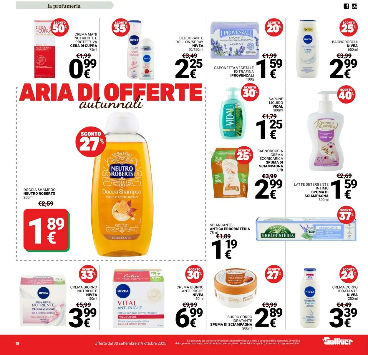 Gulliver Volantino attuale da 30 settembre a 9 ottobre di 2025 - Pagina del volantino 18