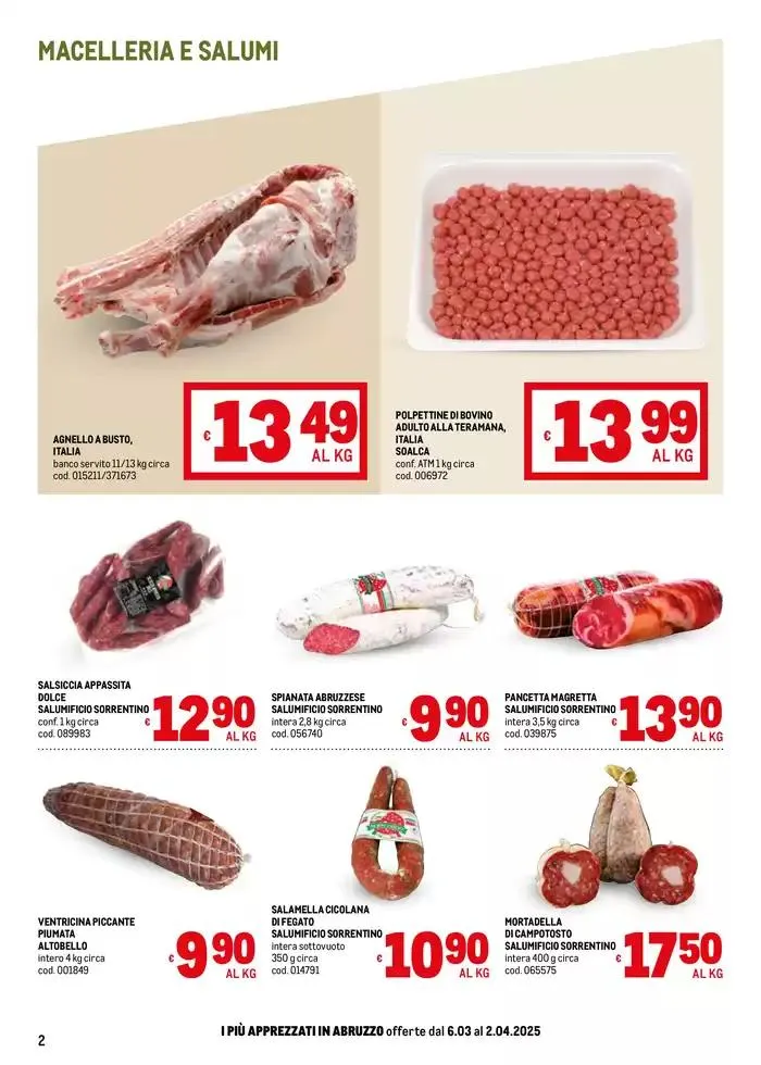 Sapori d'Italia -Abruzzo da 6 marzo a 2 aprile di 2025 - Pagina del volantino 2