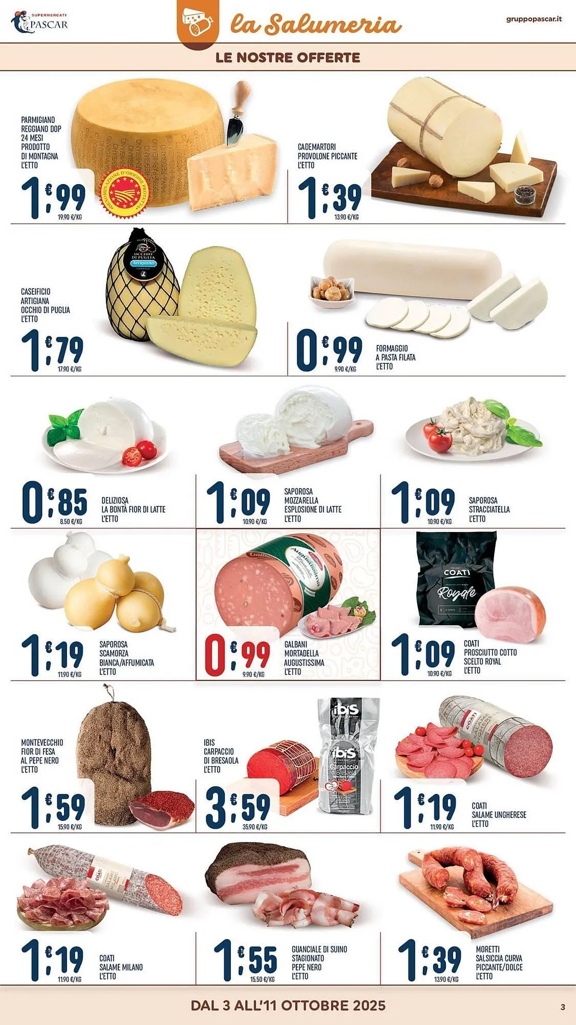 Volantino Gruppo Pascar da 3 ottobre a 11 ottobre di 2025 - Pagina del volantino 3