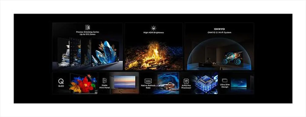 TCL - Smart TV MINI LED UHD 4K 65" 65C69K-Metallico