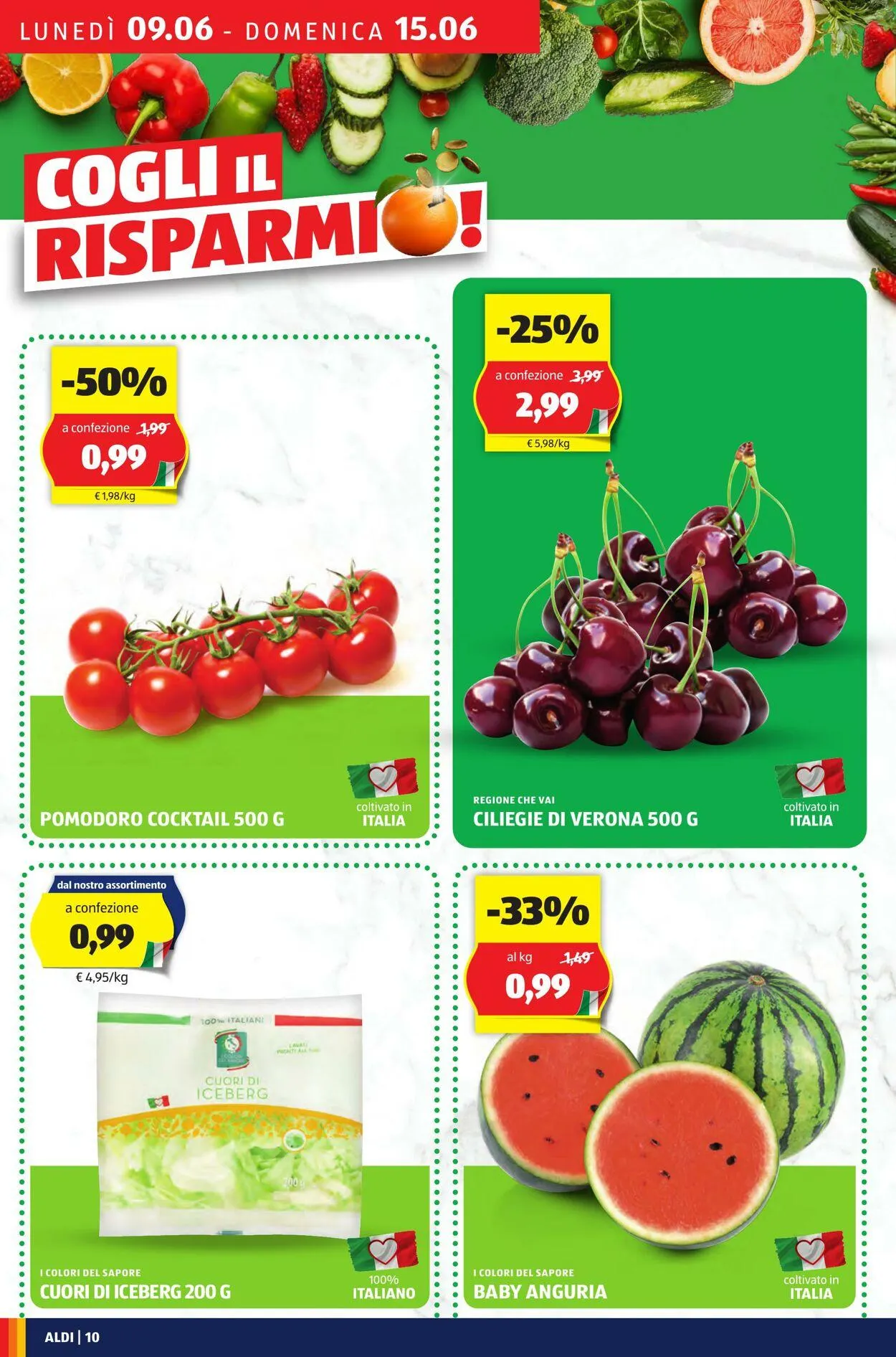 Aldi Volantino attuale da 9 giugno a 15 giugno di 2025 - Pagina del volantino 10