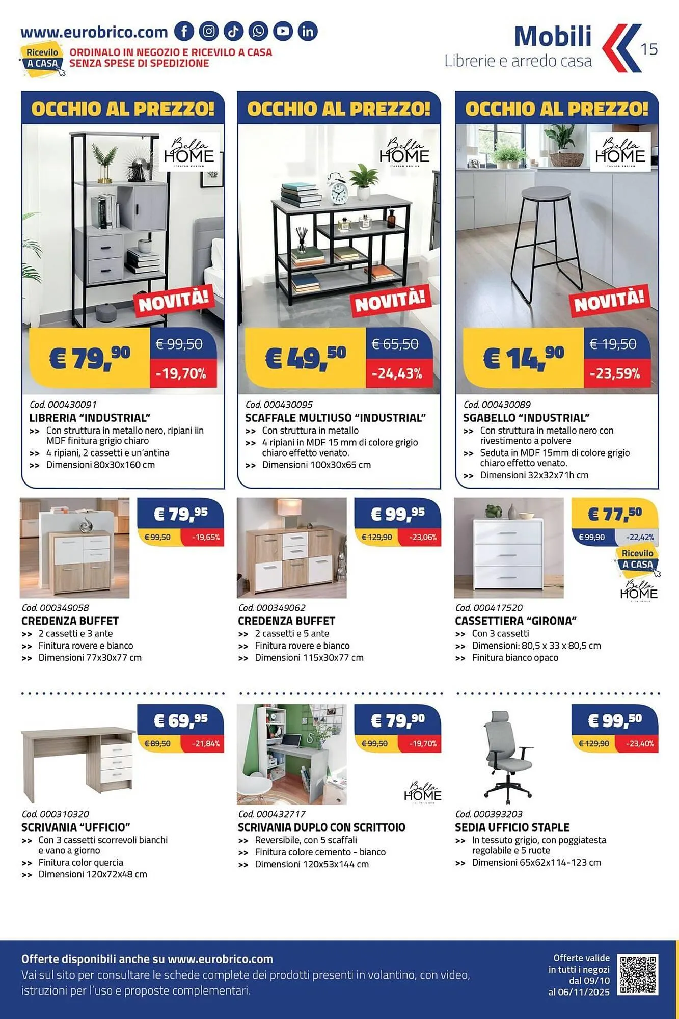 Volantino Eurobrico da 9 ottobre a 6 novembre di 2025 - Pagina del volantino 15