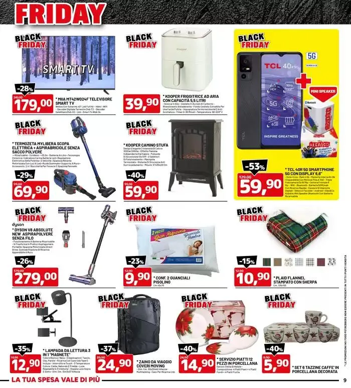Black friday da 18 novembre a 1 dicembre di 2024 - Pagina del volantino 9