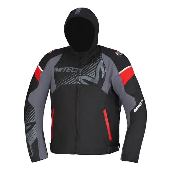 Giacca da moto Fury Aqvadry Nero/Rosso