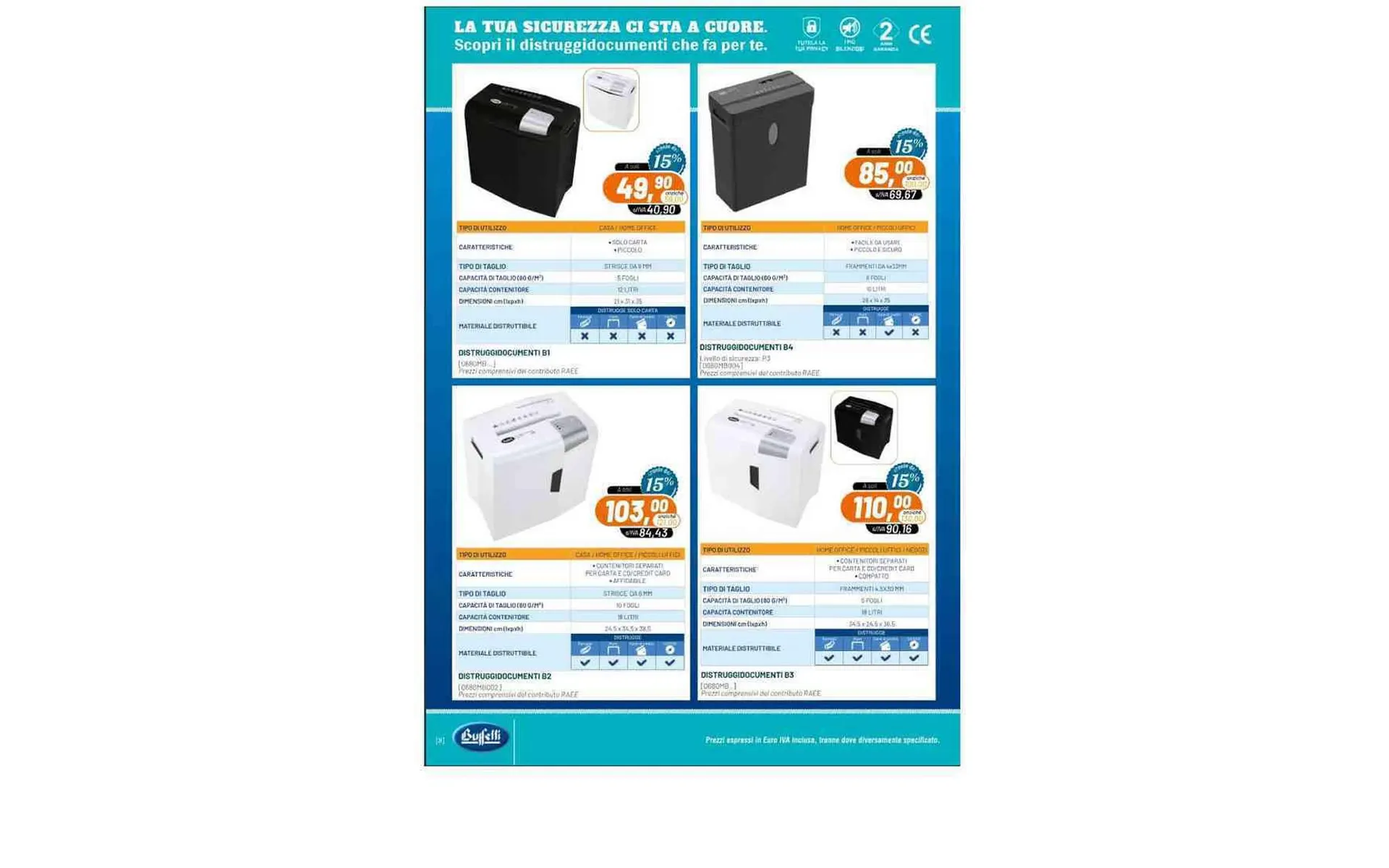 Volantino Buffetti da 18 settembre a 31 ottobre di 2023 - Pagina del volantino 8