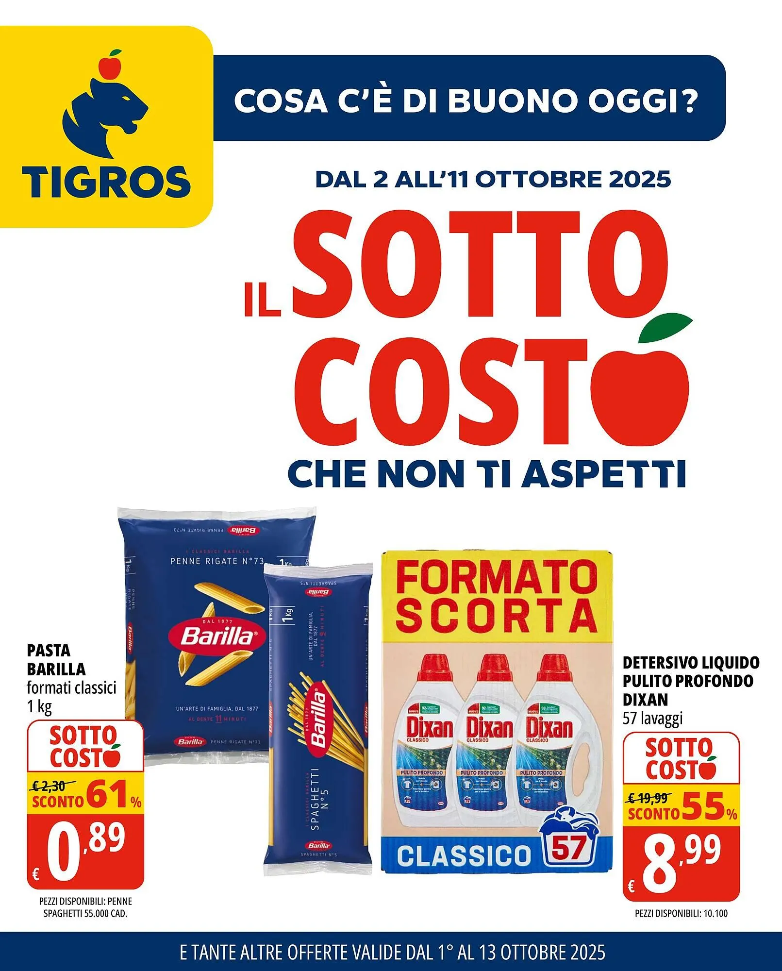 Volantino Tigros da 2 ottobre a 11 ottobre di 2025 - Pagina del volantino 1