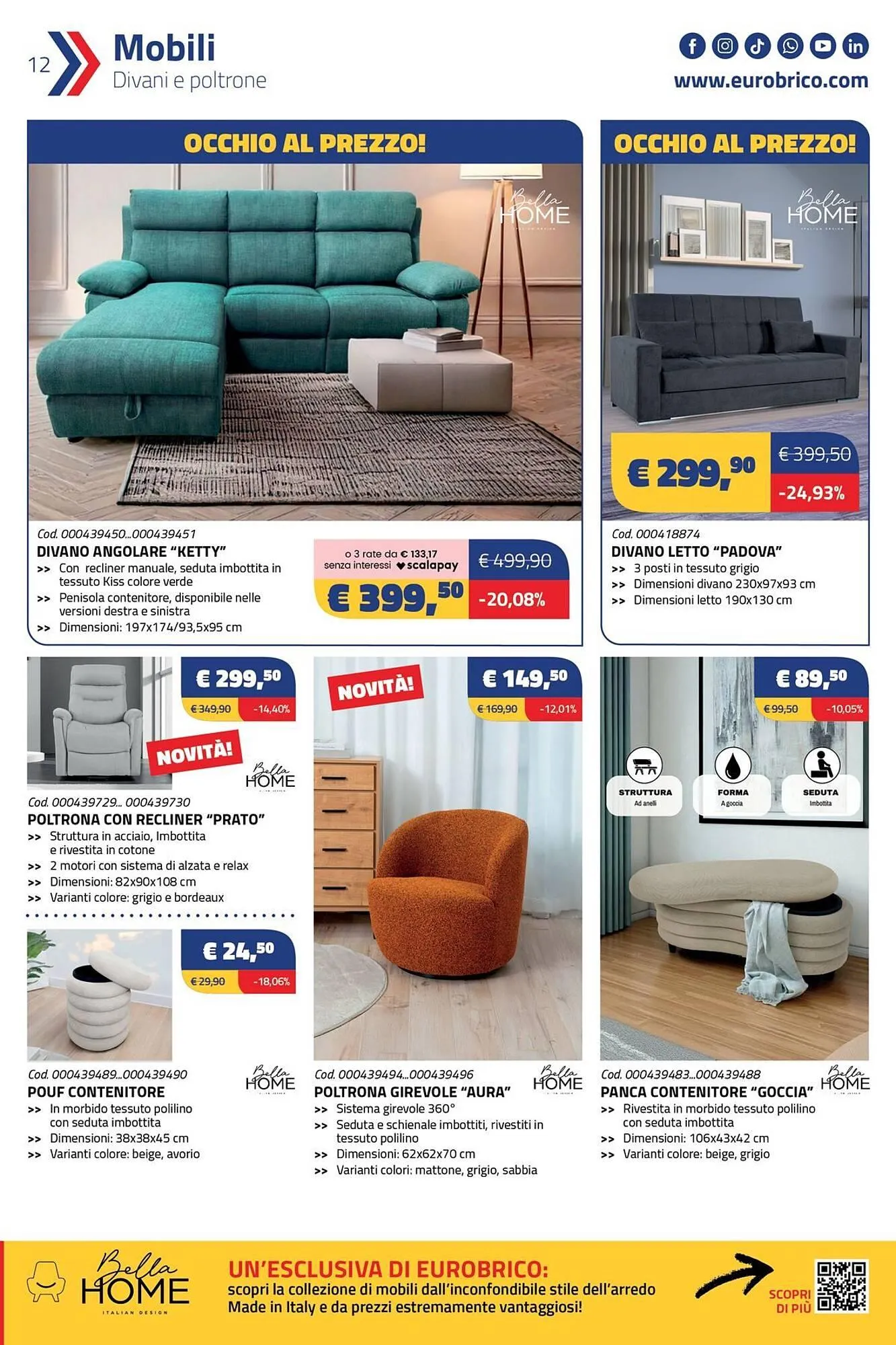 Volantino Eurobrico da 4 dicembre a 6 gennaio di 2026 - Pagina del volantino 12